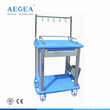 AG-IT002A3 ABS plastique IV traitement utilisé chariots de blanchisserie hôpital médical